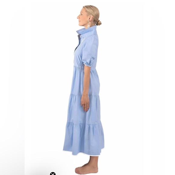 Gretchen Scott Ric Rac Roc Blue Maxi Dress - Picture 3 of 11